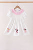 Pink Prayer Embroidery Dress