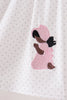 Pink Prayer Embroidery Dress