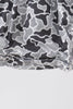 Grey Camouflage Bow Embroidery Ruffle Bubble
