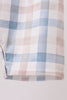 Blue Pumpkin Embroidery Gingham Bubble
