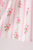 Pink Pumpkin Embroidery Ruffle Dress