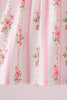 Pink Pumpkin Embroidery Ruffle Pants Set
