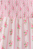 Pink Pumpkin Floral Smocked Mom Dress