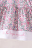 Pink Floral Embroidery Bloomer Set