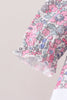Pink Floral Embroidery Bubble