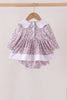 Pink Floral Embroidery Bubble