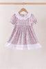 Pink Floral Embroidery Ruffle Dress