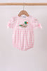 Pink Mallard Applique Gingham Bubble