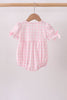 Pink Mallard Applique Gingham Bubble