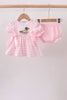 Pink Mallard Applique Gingham Bloomer Set