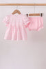 Pink Mallard Applique Gingham Bloomer Set