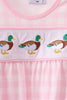 Pink Mallard Embroidery Gown