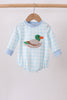 Blue Mallard Applique Gingham Bubble