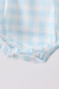 Blue Mallard Applique Gingham Bubble