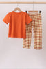 Made to Worship Embroidery Grid Pants Set