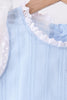Blue Jacquard Lace Bloomer Set