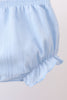 Blue Jacquard Lace Bloomer Set