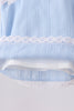 Blue Jacquard Lace Bloomer Set