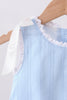Blue Jacquard Lace Bubble