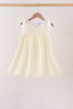Beige Jacquard Lace Dress