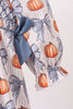 Blue Pumpkin Bow Smocked Ruffle Bubble