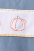Blue Pumpkin Embroidery Gingham Shorts Set