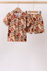 Orange princess bamboo pajama set