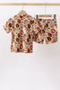 Orange princess bamboo pajama set