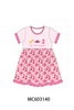 Pink Cowgirl Boots Embroidery Dress