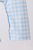 Blue Smocked Gingham Jon Jon