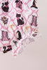 Pink Cat Embroidery Ruffle Bloomer Set