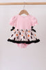 Pink Pumpkin Cat Embroidery Bubble