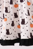 Pink Pumpkin Cat Embroidery Dress
