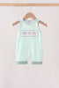 Green Pumpkin Embroidery Gingham Jon Jon