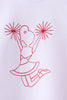 White Cheerleader Embroidery Gingham Skorts Set