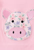 Pink Piggy Applique Ruffle Skorts Set
