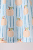 Blue Pumpkin Embroidery Ruffle Shorts Set