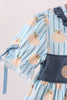 Blue Pumpkin Embroidery Ruffle Shorts Set