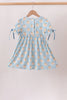 Blue Pumpkin Embroidery Ruffle Dress