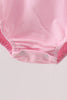 Pink Jack-O-Lantern Applique Ruffle Bubble