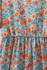 Orange Floral Mom Dress