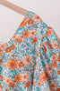 Orange Floral Mom Dress