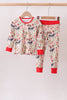 Maroon Farmland Pajama Pants Set