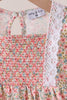 Floral Smocked Lace Bloomer Set