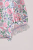 Blue Floral Smocked Ruffle Bubble