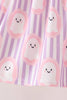 Purple Ghost Smocked Ruffle Pants Set