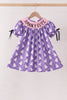 Purple Spooky Cute Smocked Dress