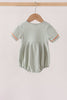 Green Pumpkin Smocked Bubble
