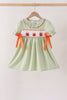 Green Pumpkin Smocked Dress