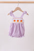 Purple Candy Smocked Bubble